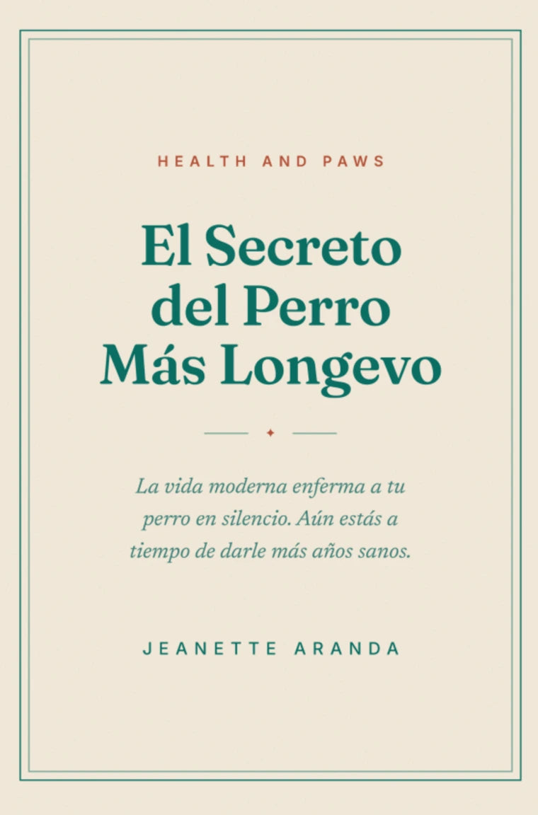 Portada de El Secreto del Perro Más Longevo, de Jeanette Aranda